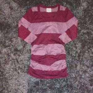 DARK MAROON AND LIGHT MAROON SWEATER